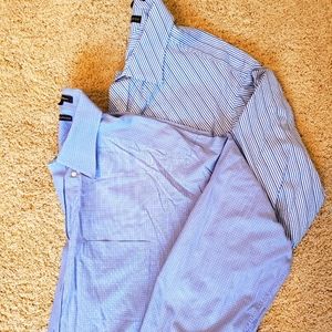 2 Hilfiger Men's Dress Shirts XL
